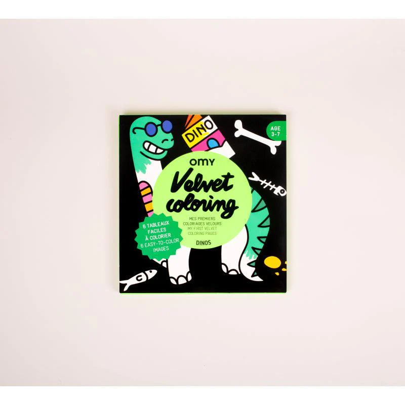 Velvet Colouring set  - Dino - Binky