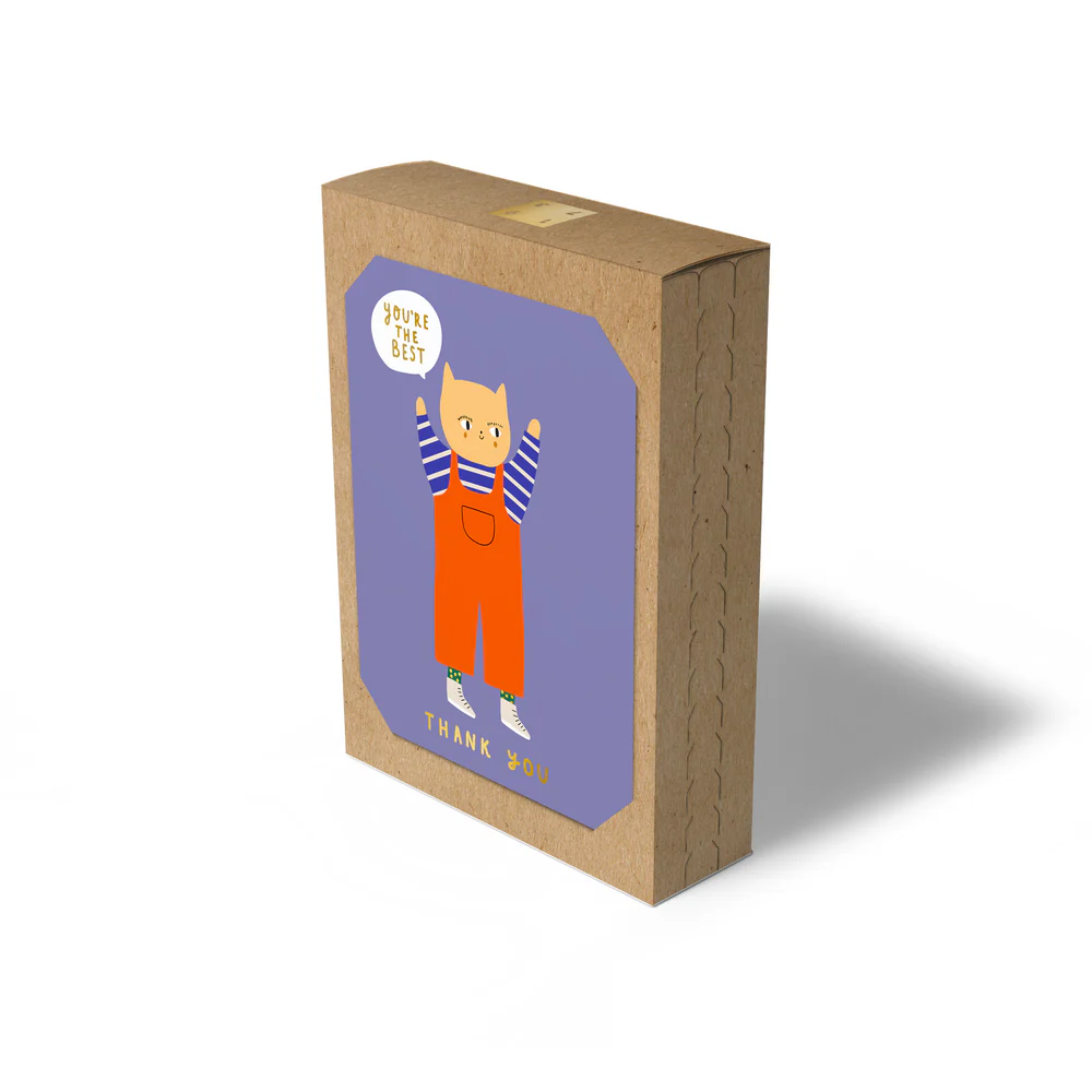 1973 Cat Thank You Box Set of 8 cards - Binky