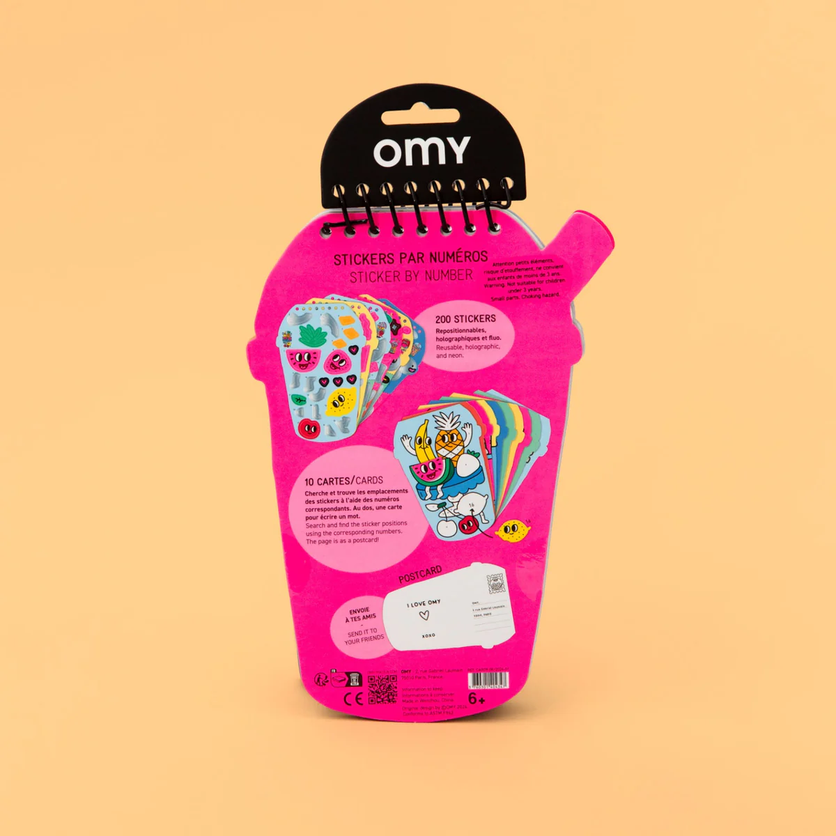 OMY Sticker Activity Book - Bubble Tea