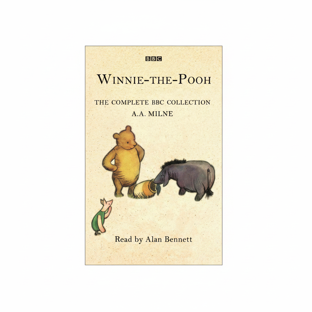 Cover of 'Winnie-the-Pooh' collection by A.A. Milne with illustrations of Pooh, Eeyore, and Piglet.
