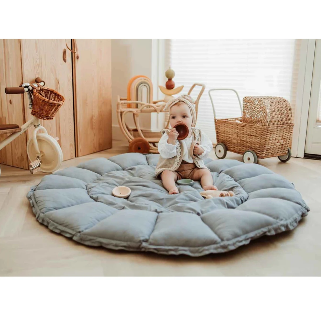 Play & Go Coco Organic Play Mat - Dusty Blue