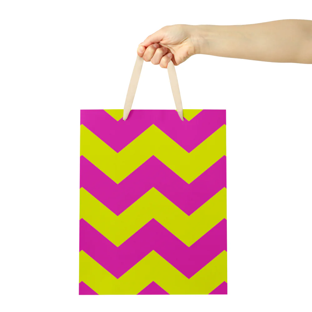 1973 Grafika Zig Zag Medium Gift Bag - Binky