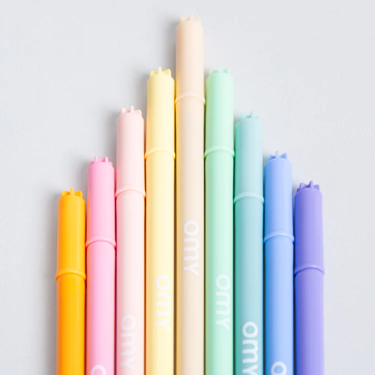9 Dual pastel coloured felt tip pens - Binky