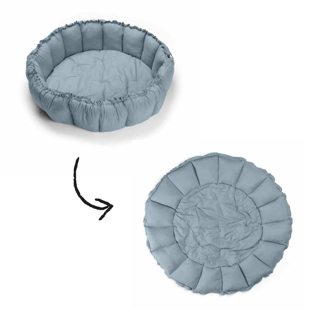 Play & Go Coco Organic Play Mat - Dusty Blue