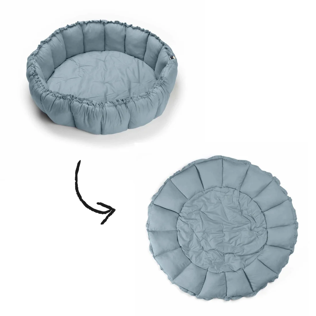 Play & Go Coco Organic Play Mat - Dusty Blue