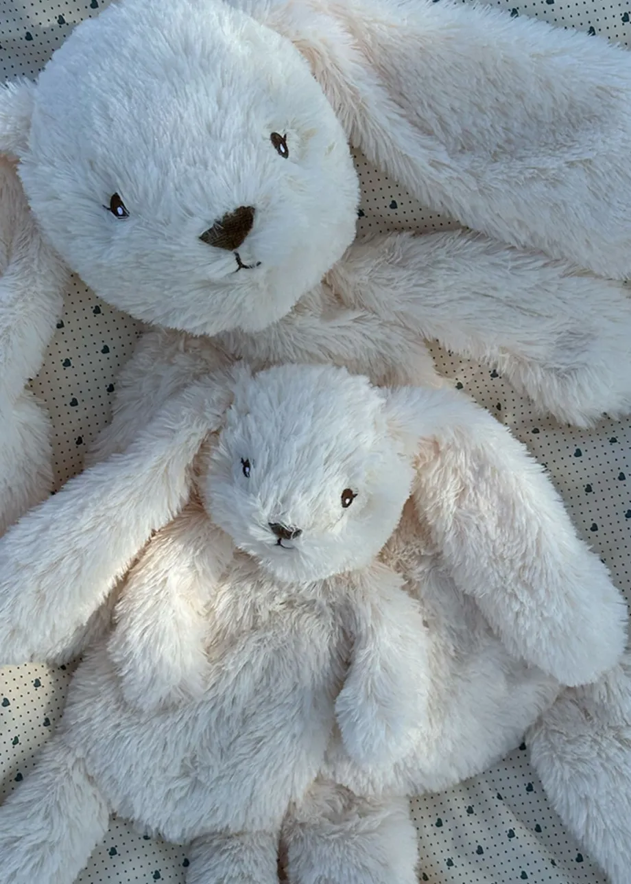 Large Cream Rabbit Weighted Teddy plush toy - Binky