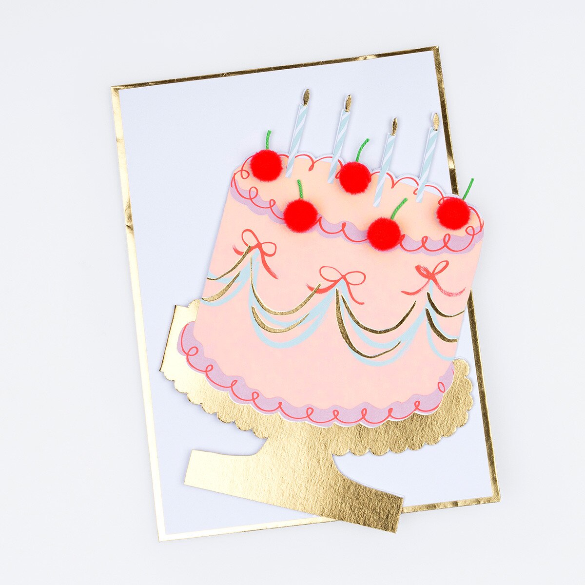 Meri Meri Cherry Cake Birthday Card - Binky
