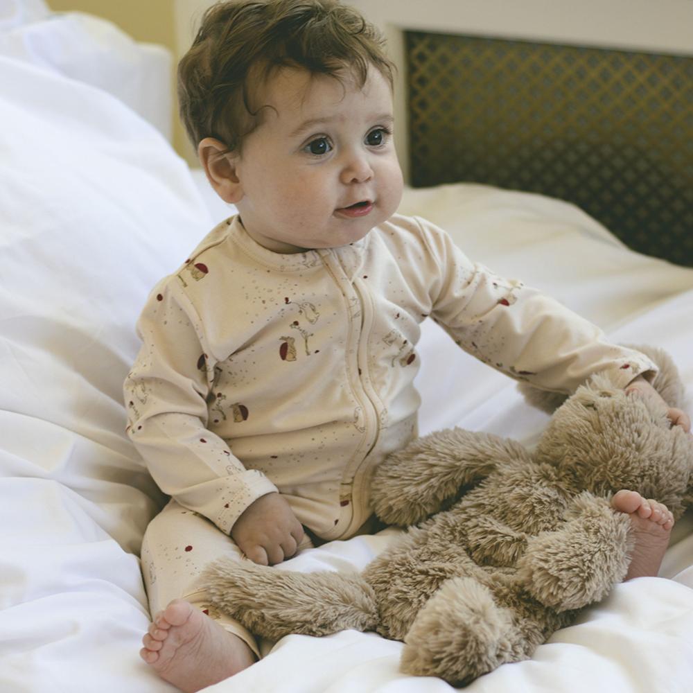 Small Tan Rabbit Weighted Teddy plush toy - Binky