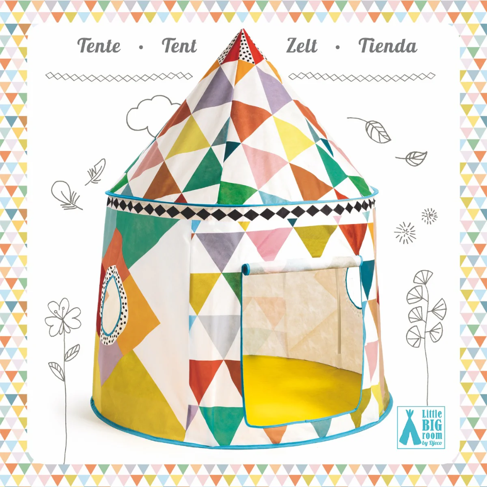 Djeco - Multi coloured tent - Binky