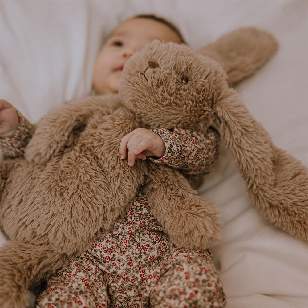 Small Tan Rabbit Weighted Teddy plush toy - Binky