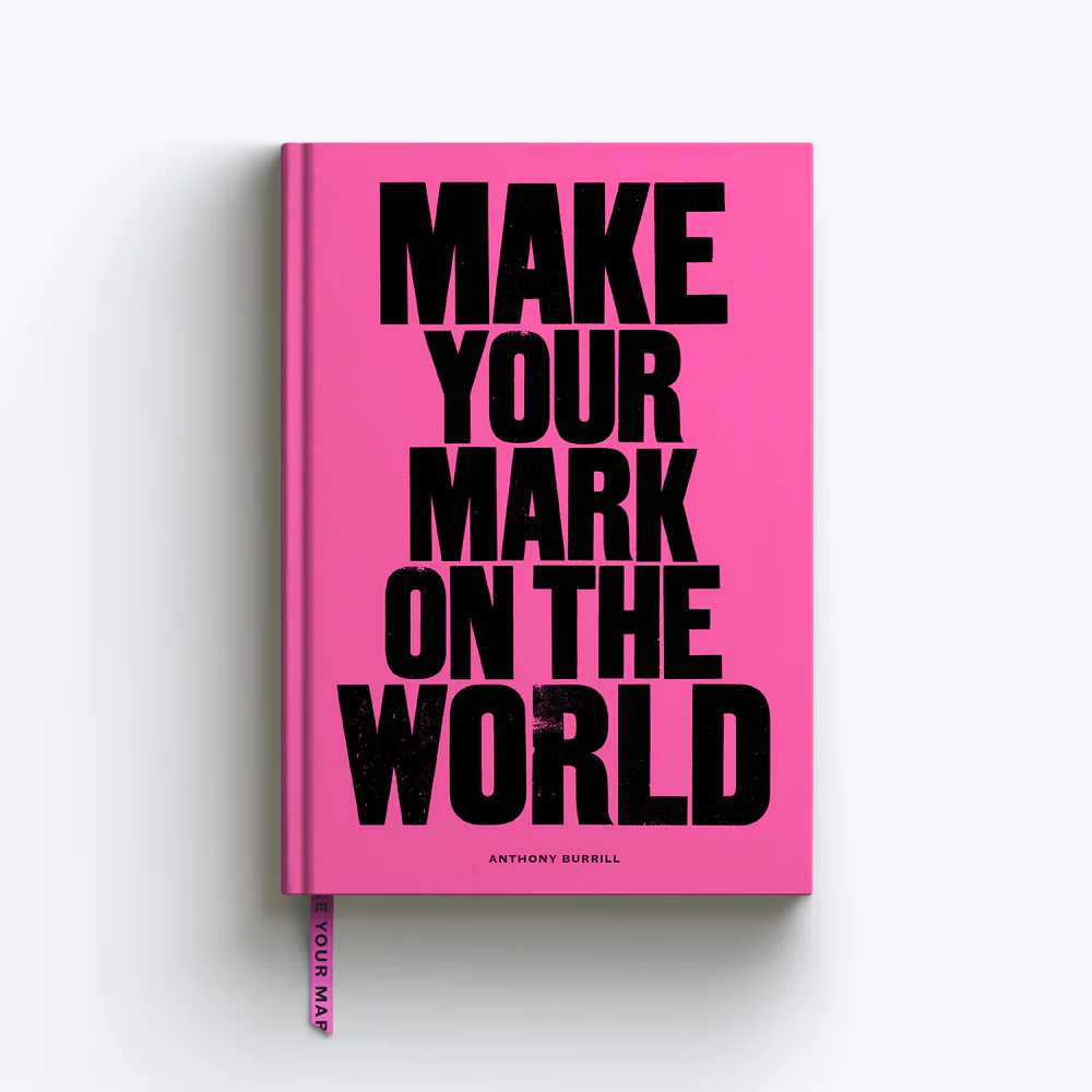 Make Your Mark on the World A5 Plain Notebook - Binky