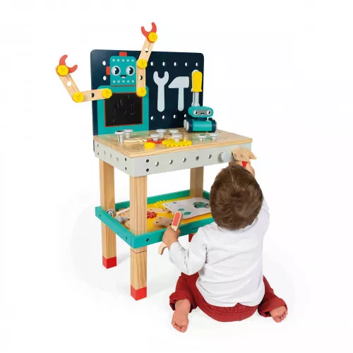Janod Brico Kids Big Robot DIY Workbench - Binky