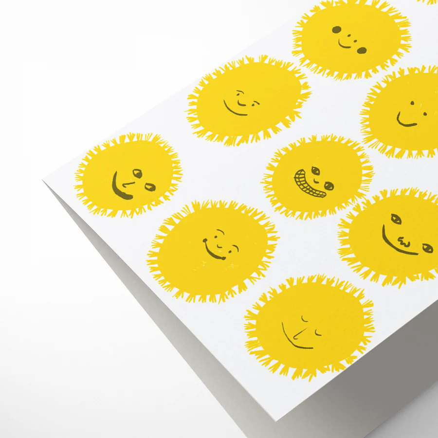 Egg Press Welcome Sunshine new baby card - Binky