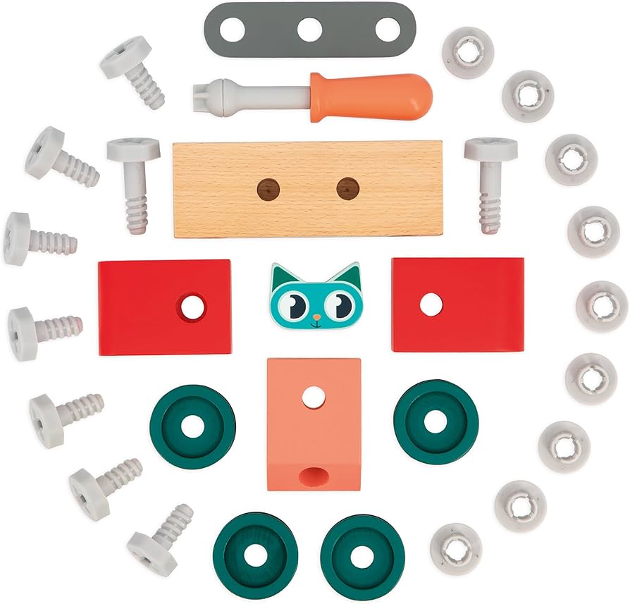 Janod Brico kids DIY cat car - Binky