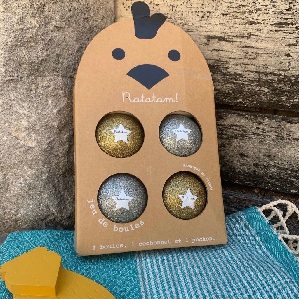 Gold & Silver Glitter Pétanque Set