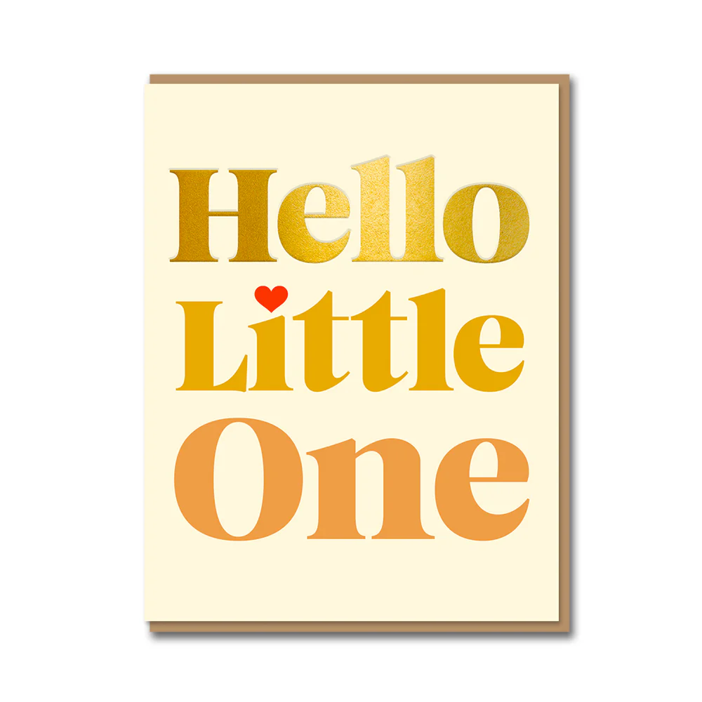 1973 Hello Little One - baby card - Binky