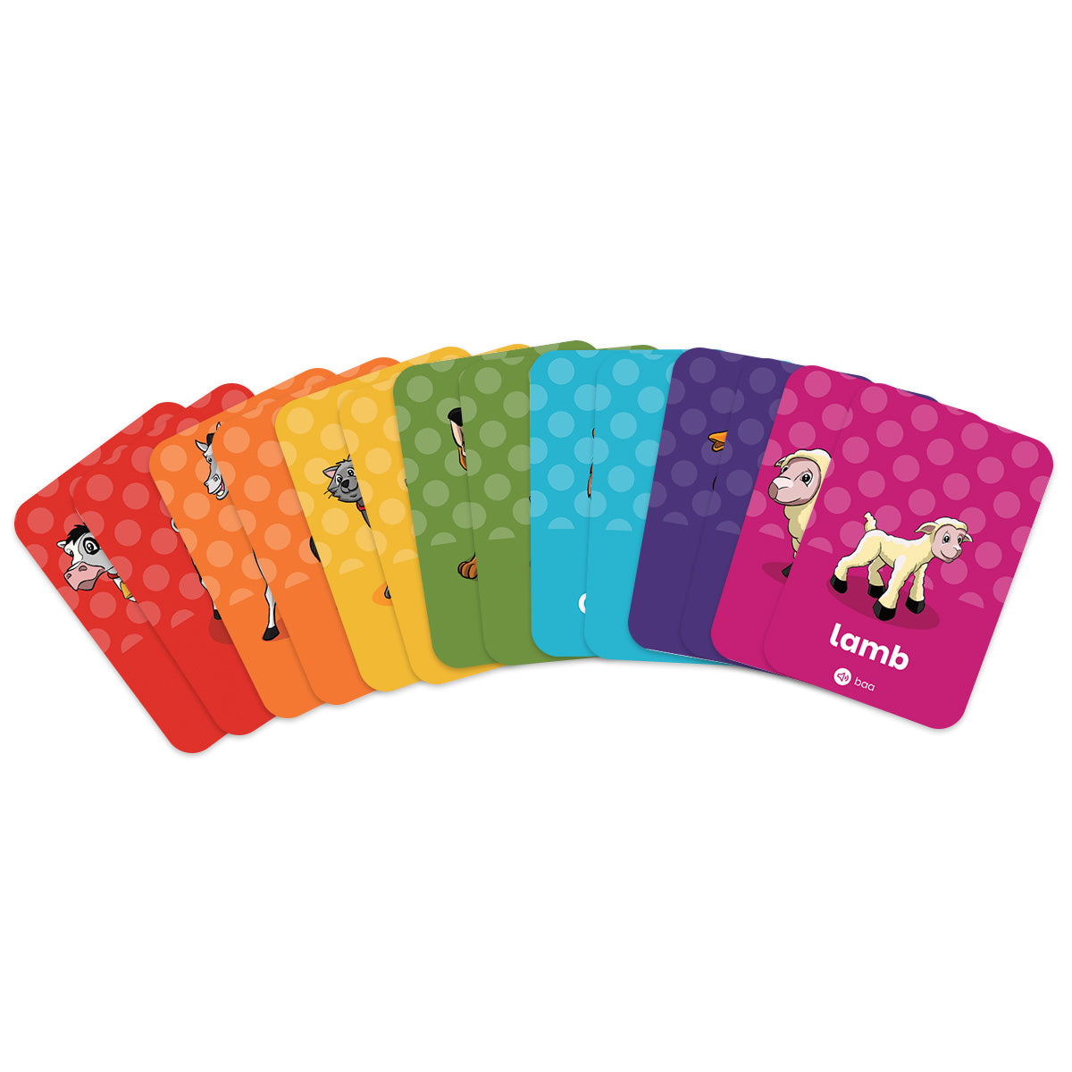 On the Farm - Colour & Farm Animal Flashcards - Binky