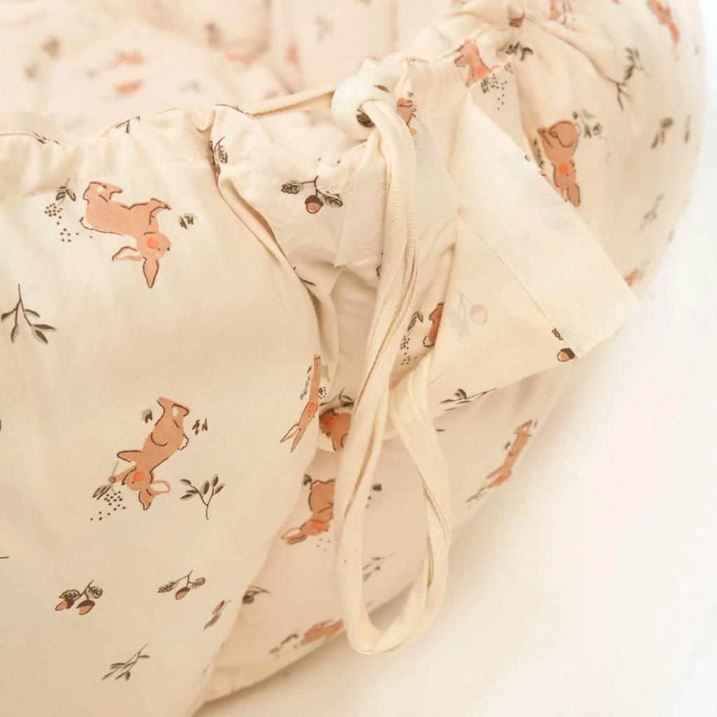 Pink Rabbit Play Mat Coco Baby Quilted Play Mat - Rabbit – Binky