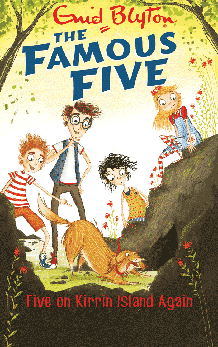 Book cover of 'Five on Kirrin Island Again' from the Famous Five series by Enid Blyton.