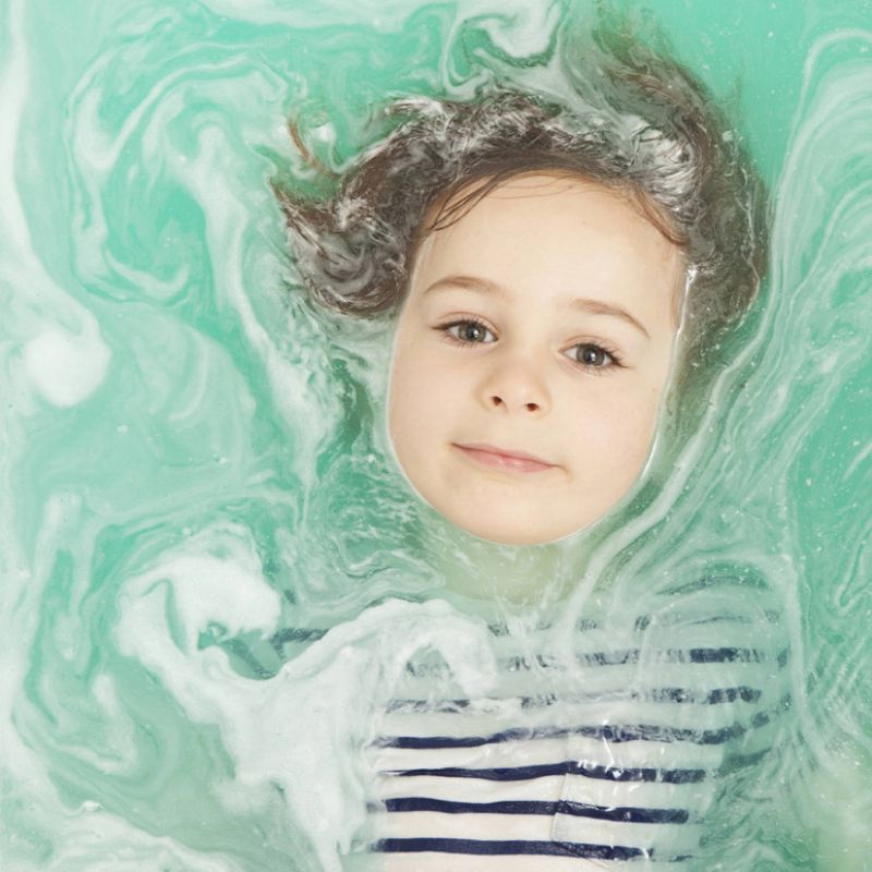 Nailmatic Foaming Bath Salts, Lagoon - Binky