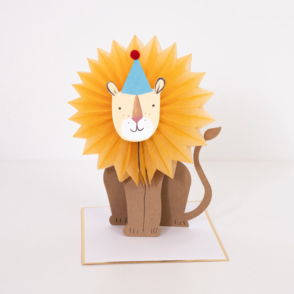 Meri Meri Honeycomb Lion Blank Card - Binky