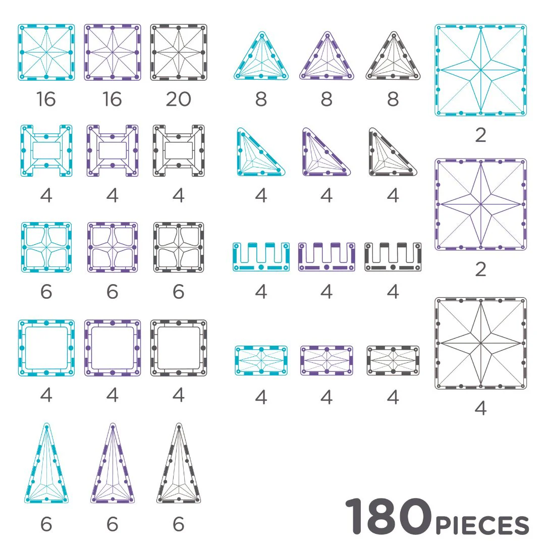 CleverClixx Mega Ice Crystal Pack 180 Pieces