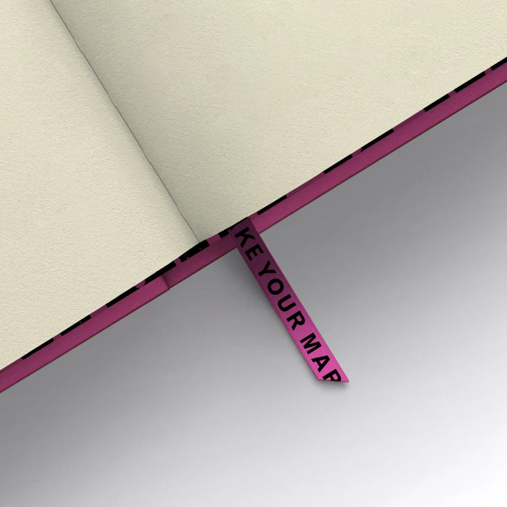 Make Your Mark on the World A5 Plain Notebook - Binky