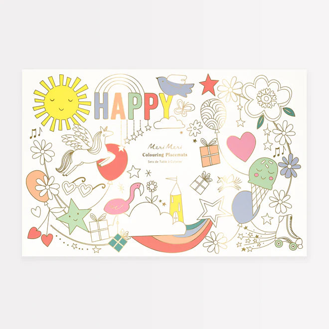 Happy Icons Colouring Placements - Binky