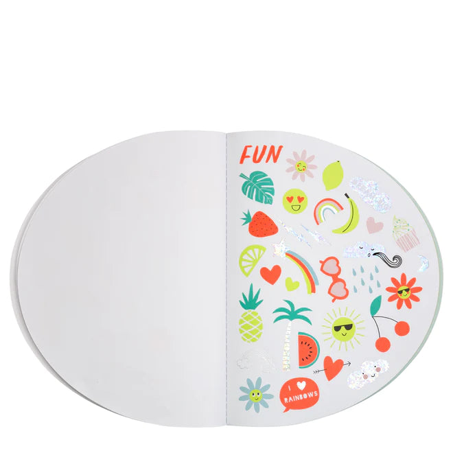 Rainbow Sticker & Sketchbook - Binky