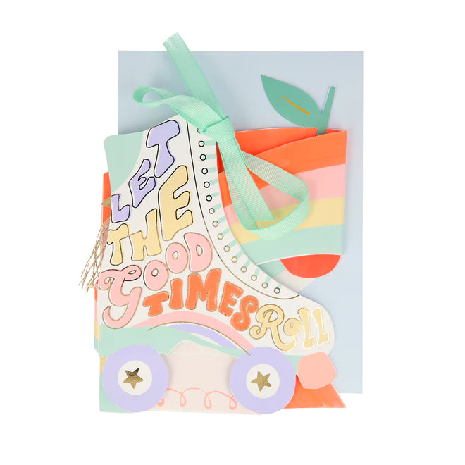 Roller Skate Concertina Card - Binky