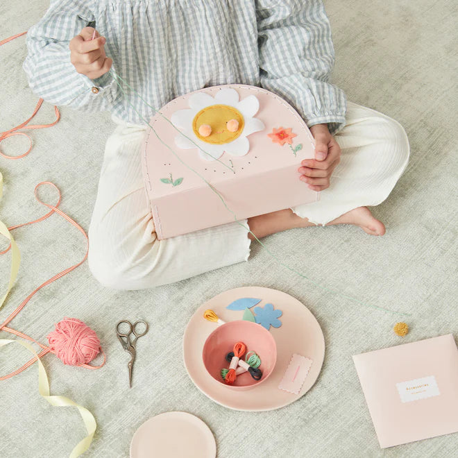 Flower Embroidery Suitcase - Binky