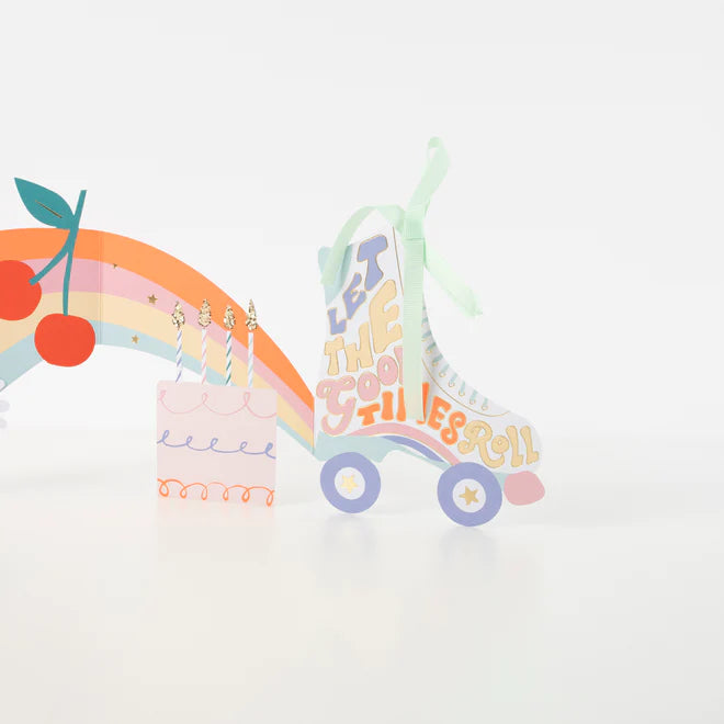 Roller Skate Concertina Card - Binky