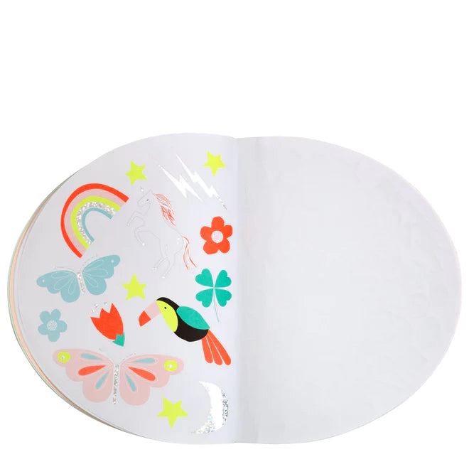 Rainbow Sticker & Sketchbook - Binky
