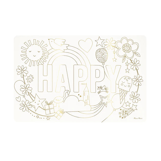 Happy Icons Colouring Placements - Binky