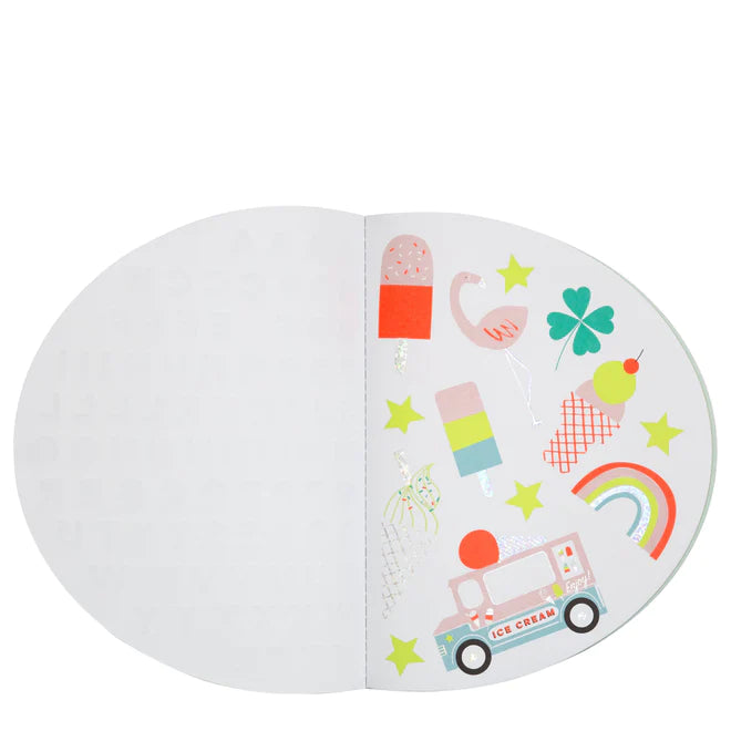 Rainbow Sticker & Sketchbook - Binky