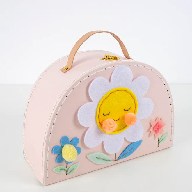 Flower Embroidery Suitcase - Binky