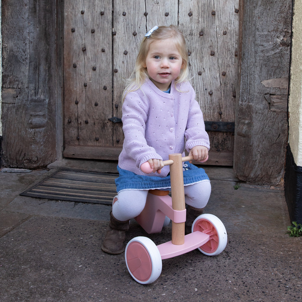 Moover Ride On 4 Wheel Bike - Pink - Binky