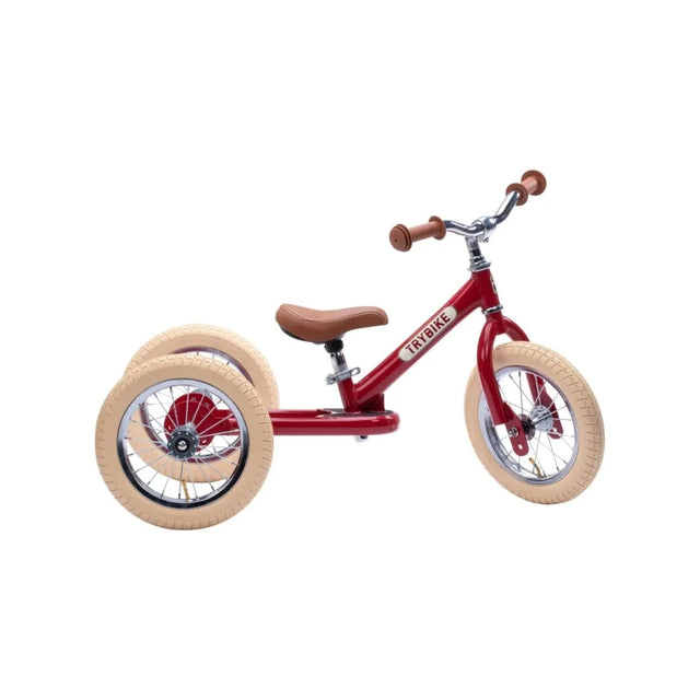 Trybike - Steel 2 In 1 Balance Trike - Vintage Red - Binky