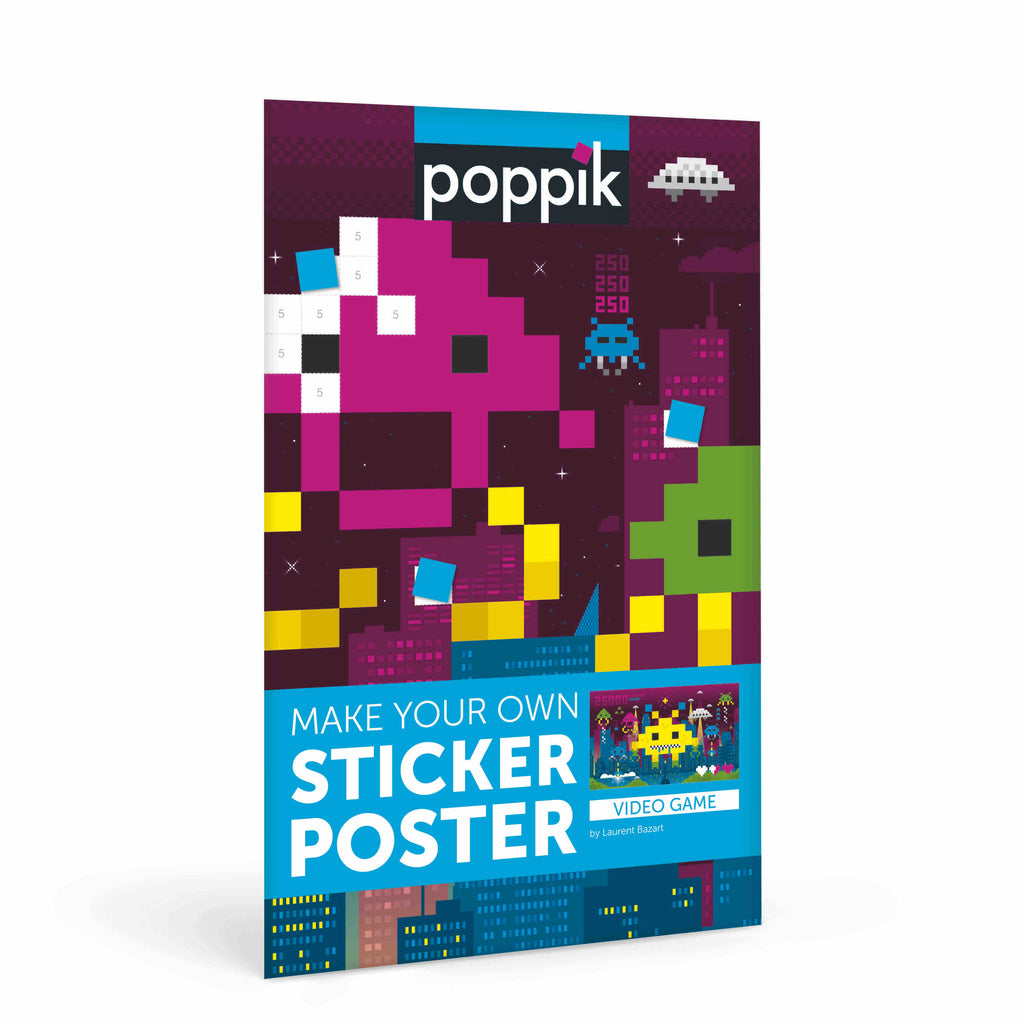 Giant Sticker Poster Video Game Pixel Art - Binky