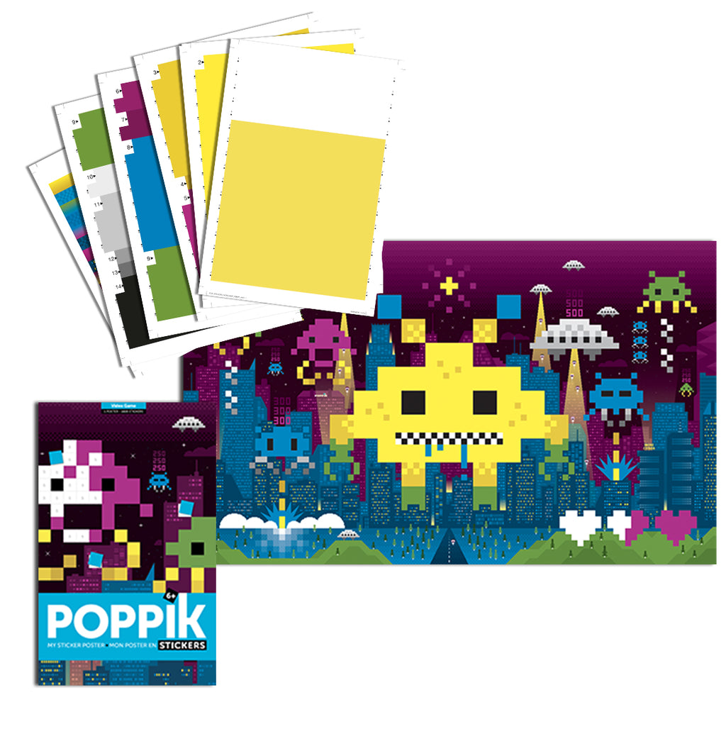 Giant Sticker Poster Video Game Pixel Art - Binky