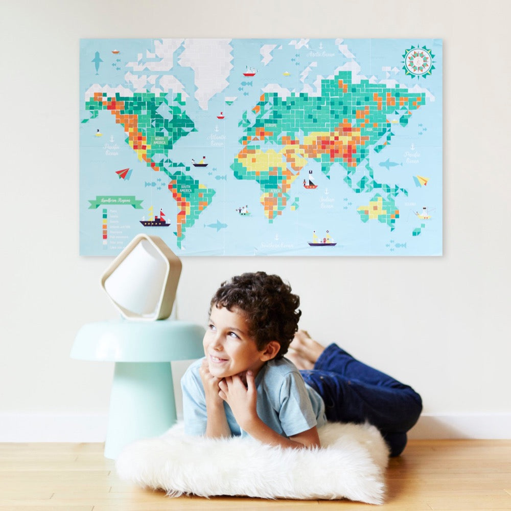 Giant Sticker Poster World Map - Binky