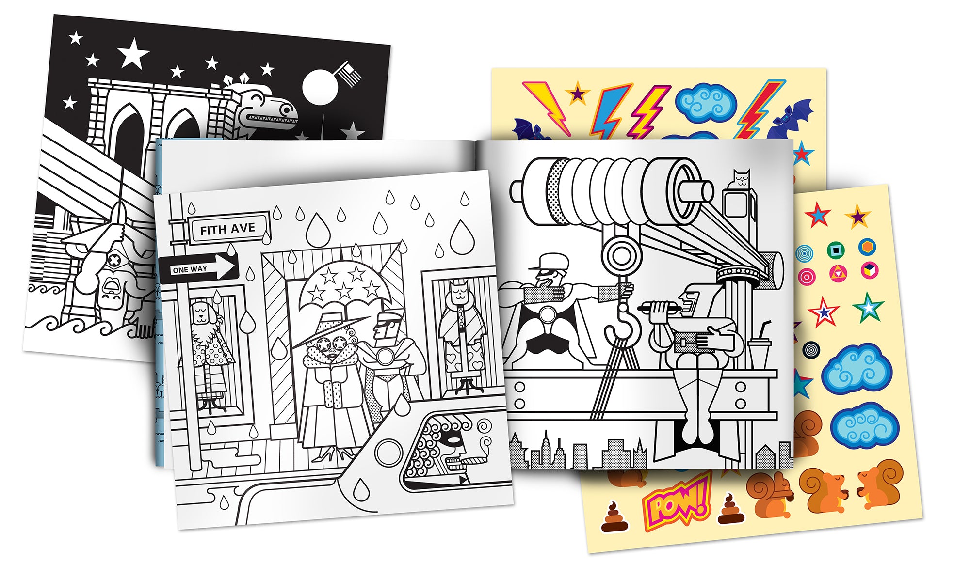 Colouring city tour, New York - Binky