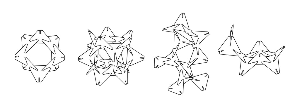 Triangulo ROC - Sculpture to construct - Binky