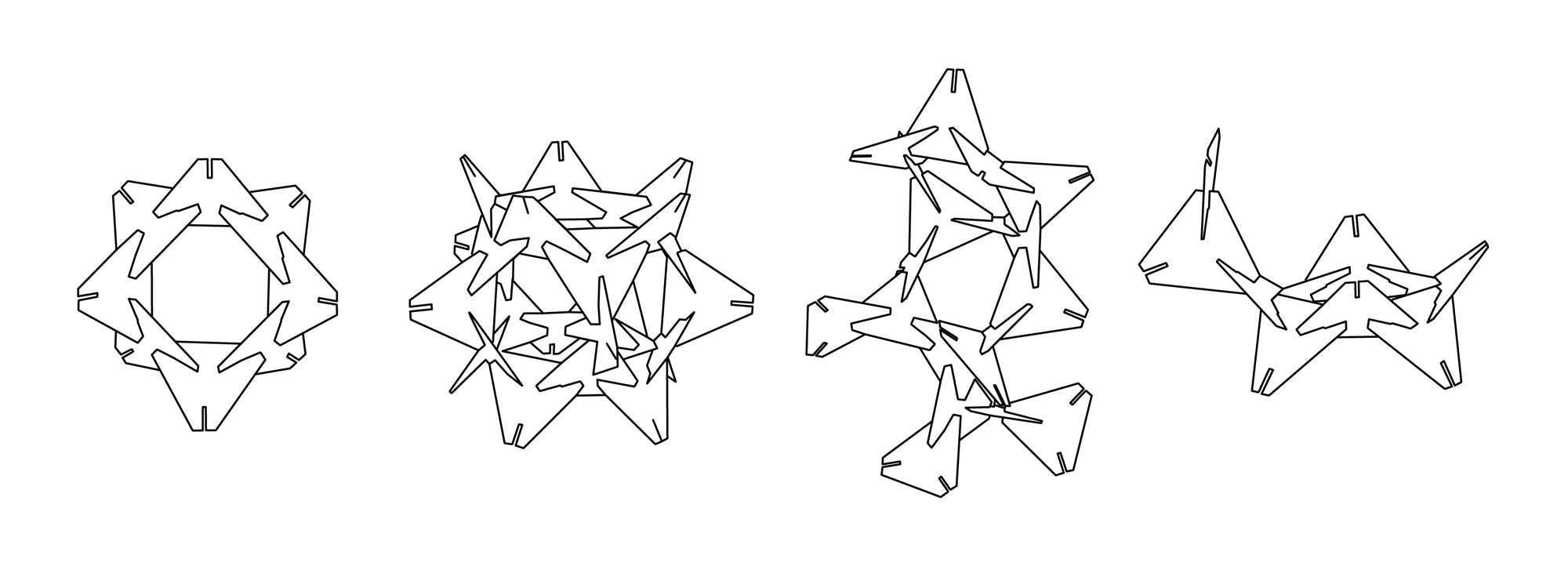 Triangulo ROC - Sculpture to construct - Binky