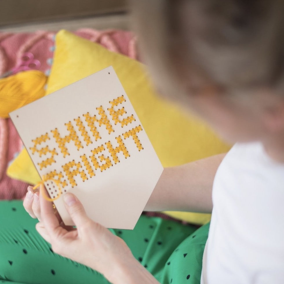 Shine Bright Embroidery Board kit - Binky