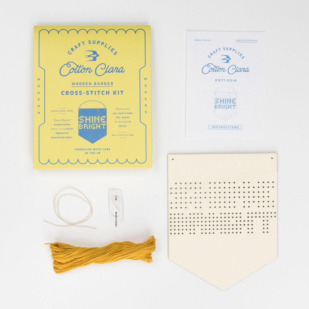 Shine Bright Embroidery Board kit - Binky