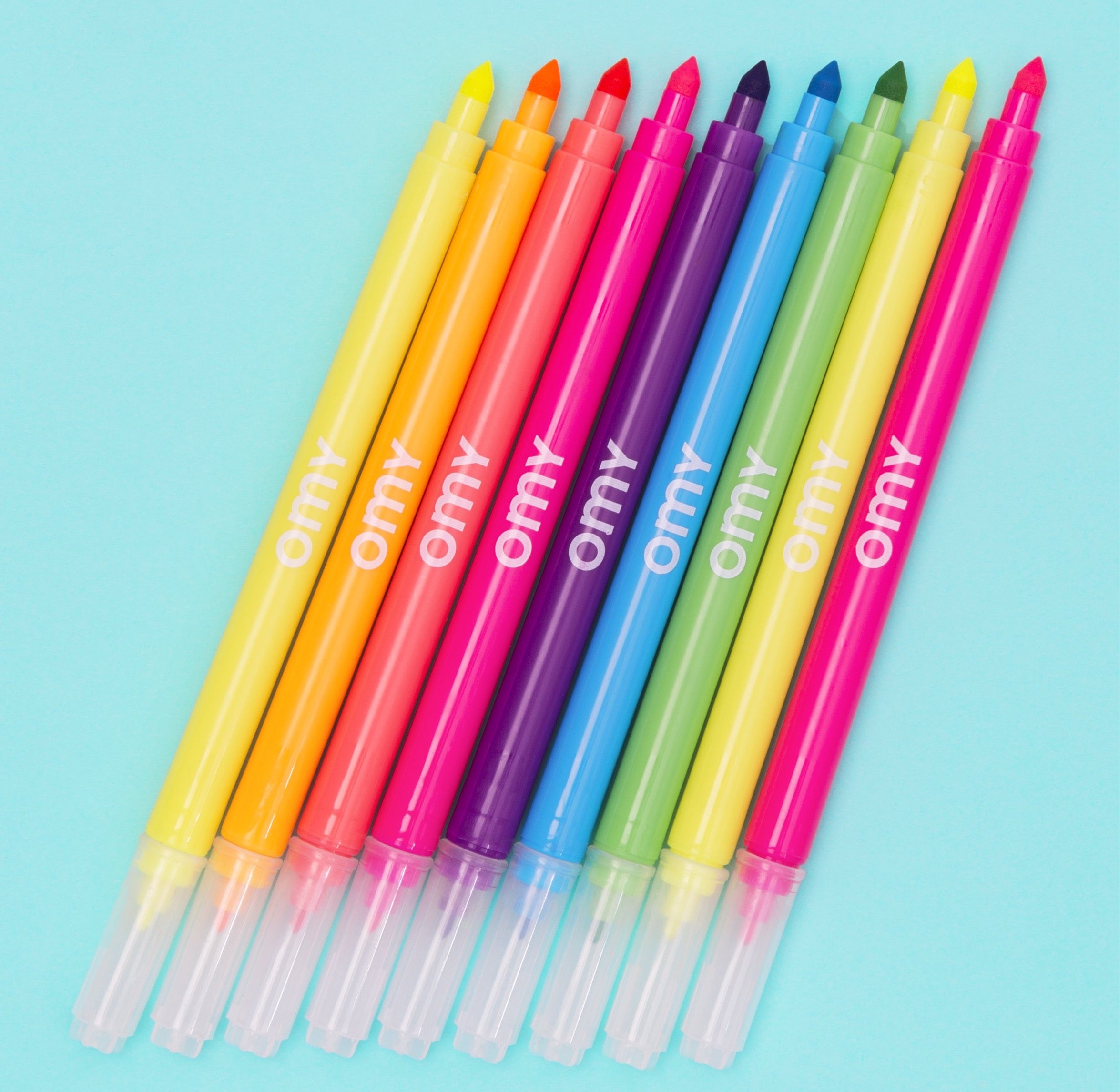 9 Neon felt tip pens - Binky