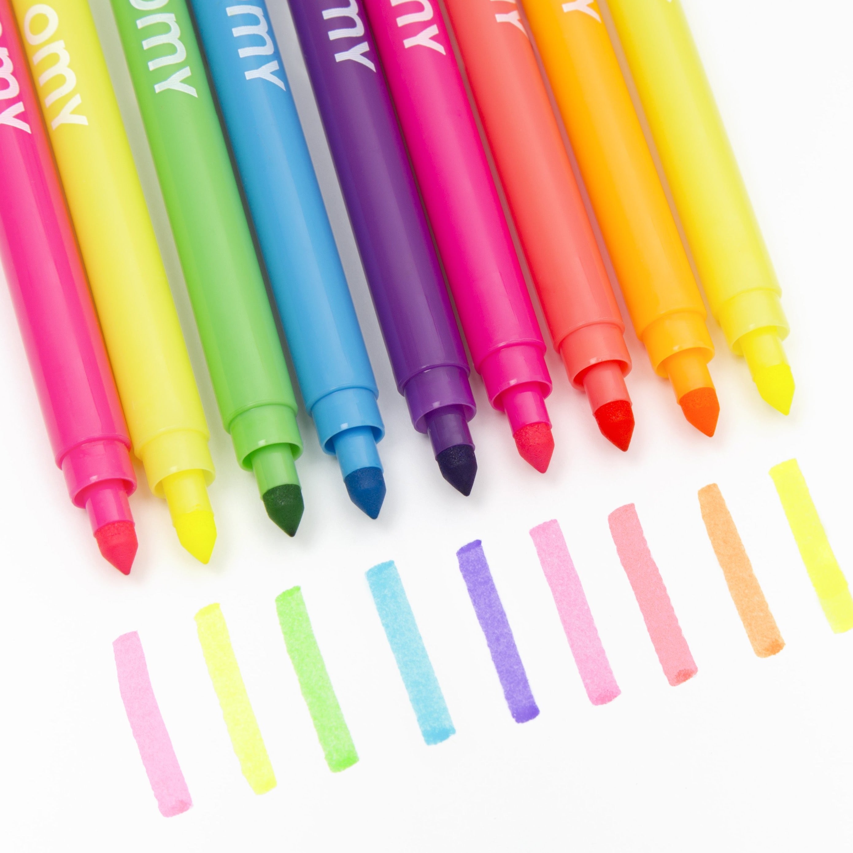 9 Neon felt tip pens
