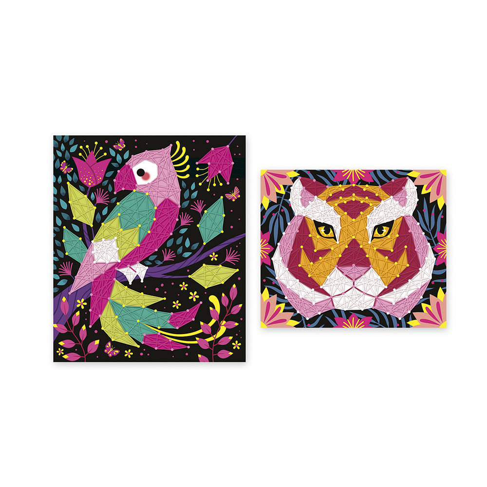 Jungle animal string art boards - Binky