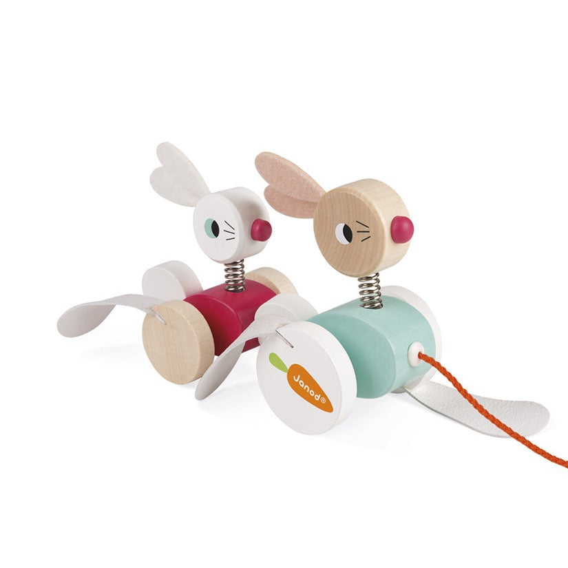 Pull along rabbit - Binky